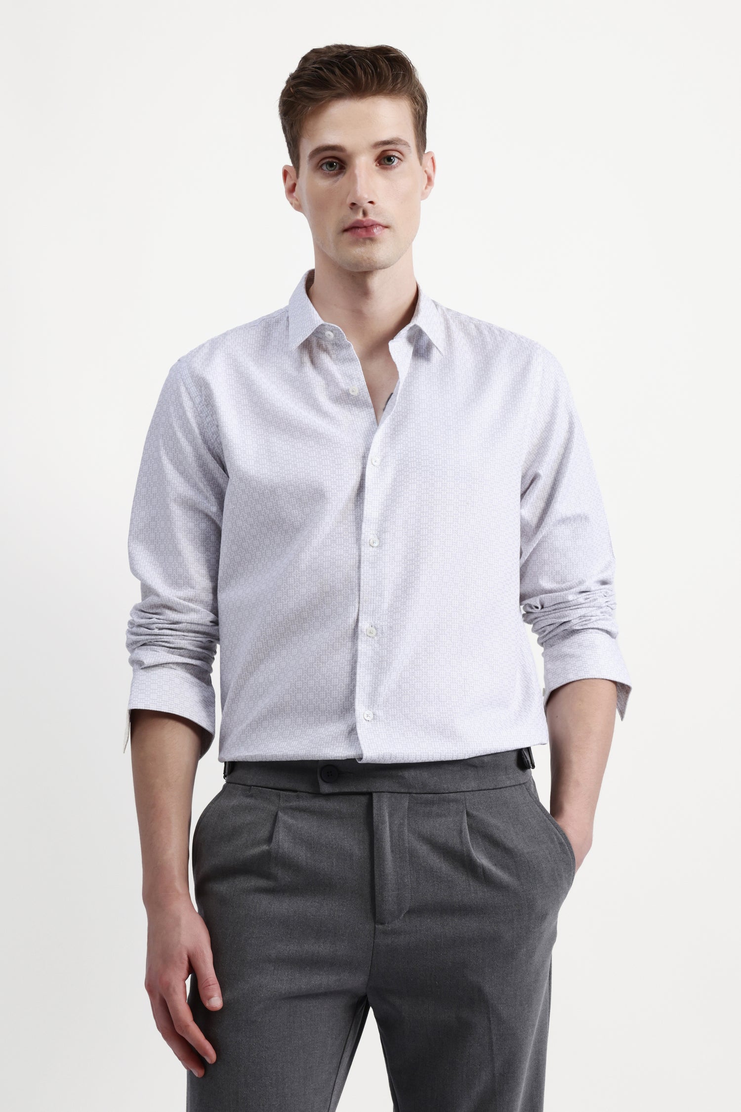 FULL SLEEVES JACQUARD SHIRT