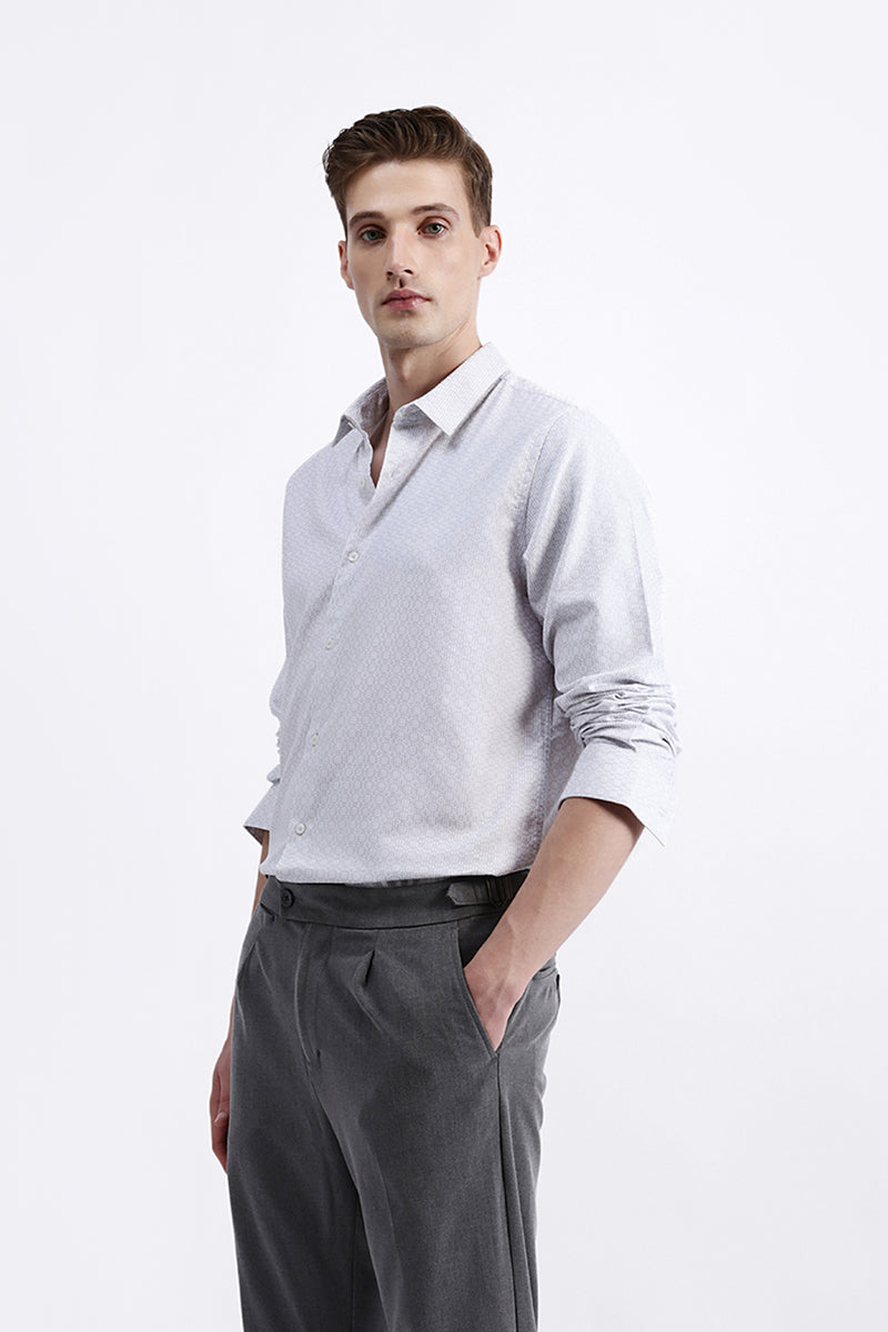 FULL SLEEVES JACQUARD SHIRT