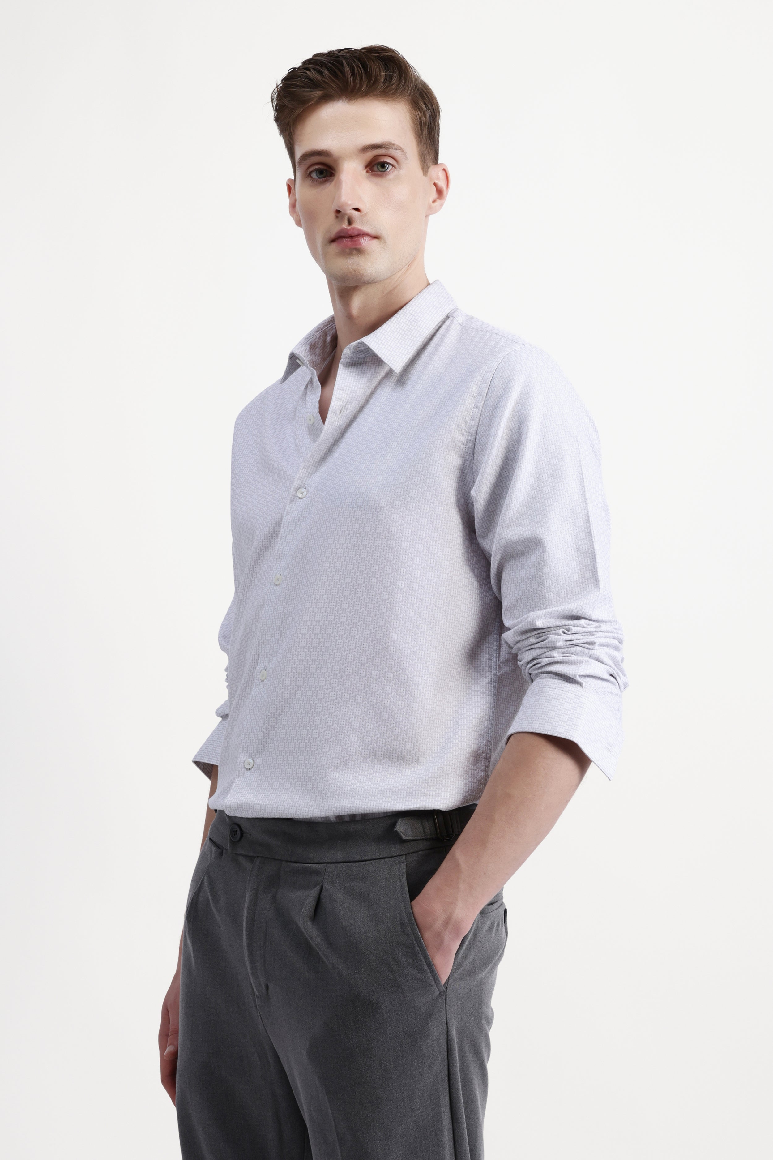 FULL SLEEVES JACQUARD SHIRT