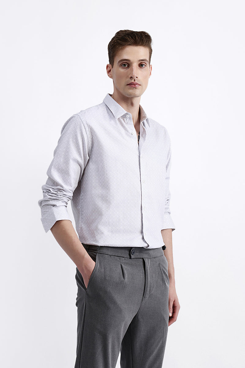 FULL SLEEVES JACQUARD SHIRT