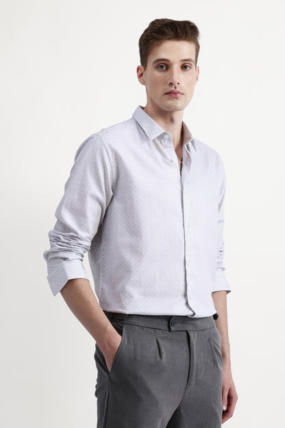 FULL SLEEVES JACQUARD SHIRT
