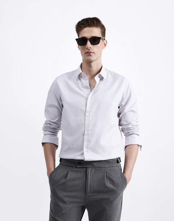 FULL SLEEVES JACQUARD SHIRT