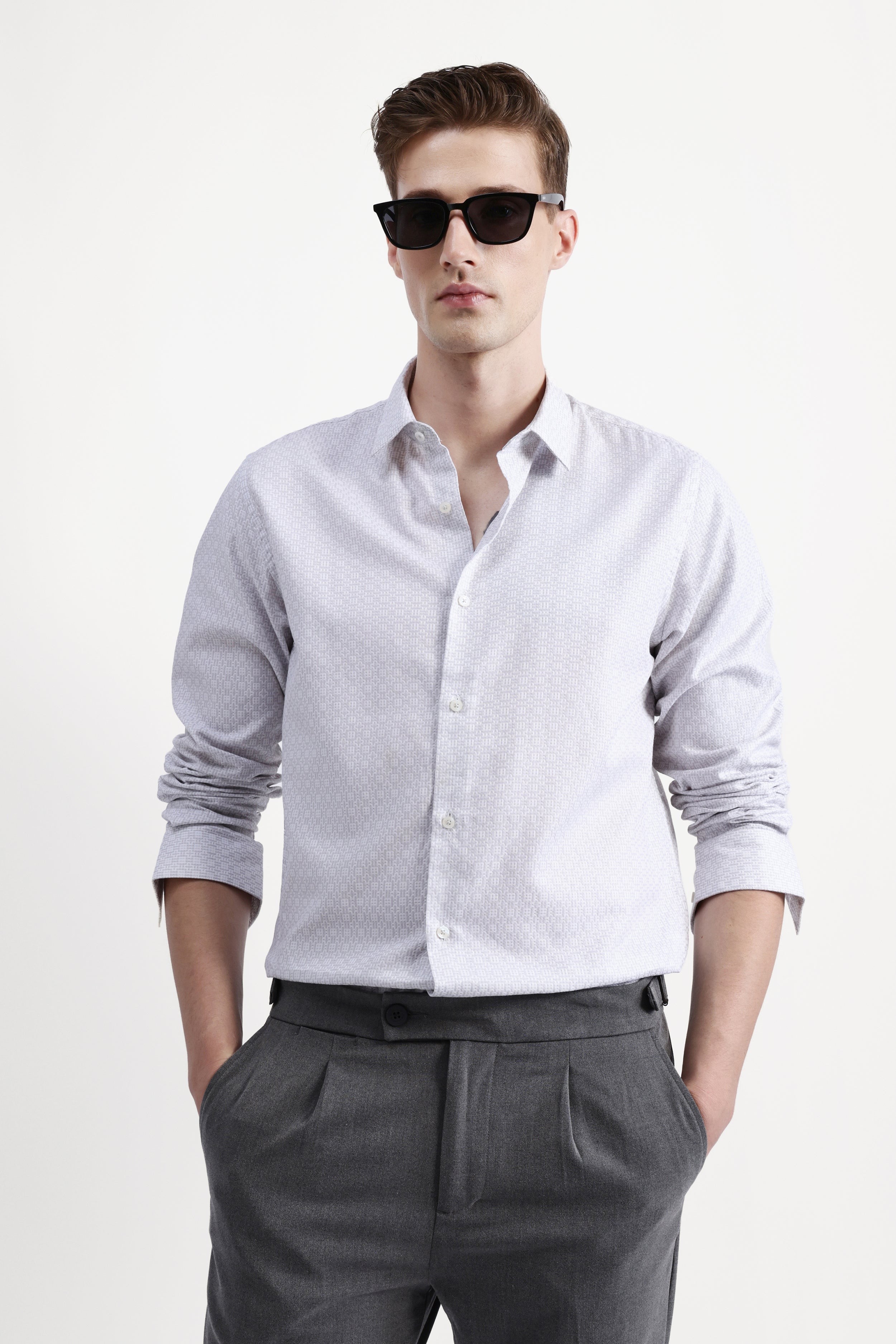 FULL SLEEVES JACQUARD SHIRT