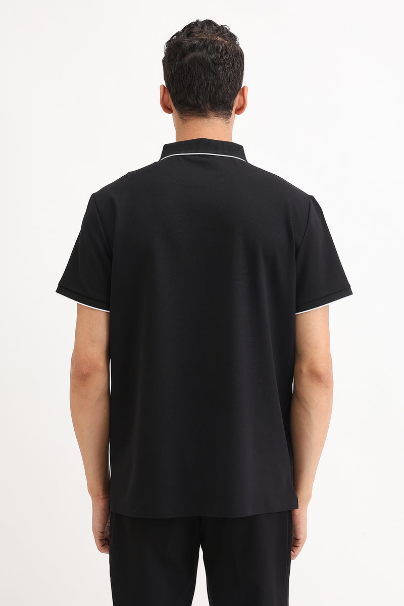 ZIPPER POLO T-SHIRT