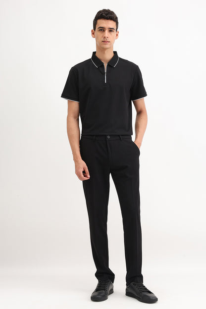 ZIPPER POLO T-SHIRT
