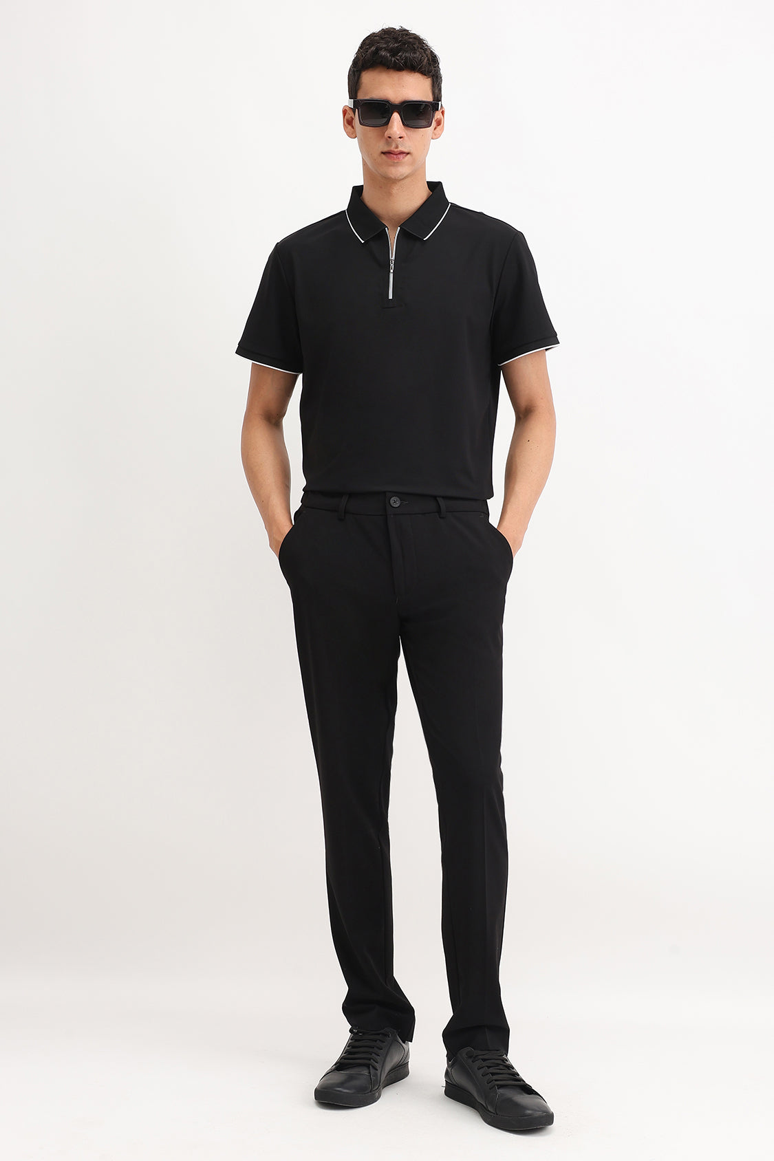 ZIPPER POLO T-SHIRT