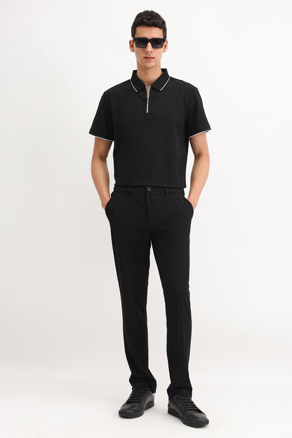 ZIPPER POLO T-SHIRT