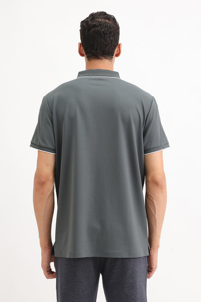 ZIPPER POLO T-SHIRT