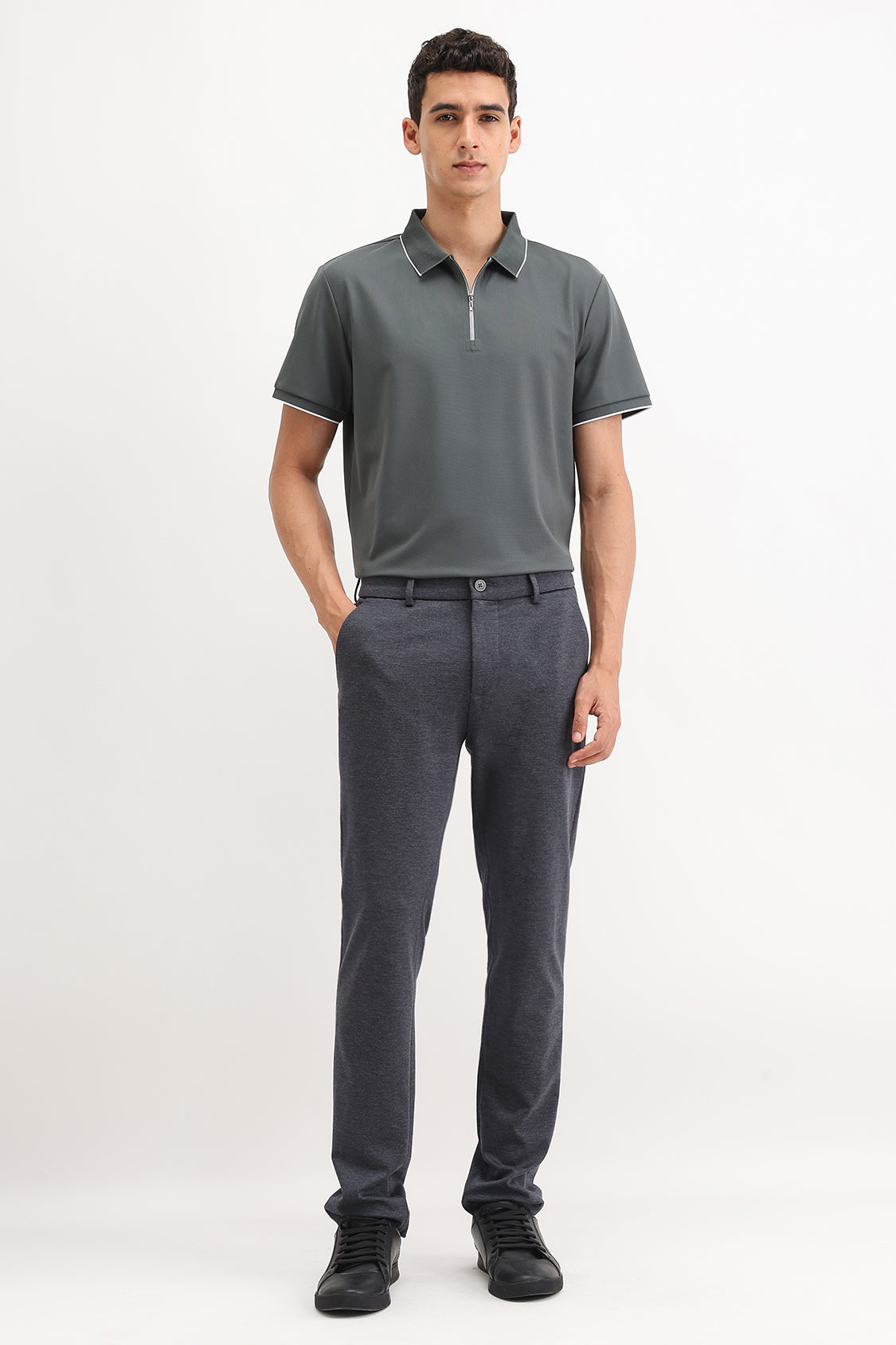 ZIPPER POLO T-SHIRT