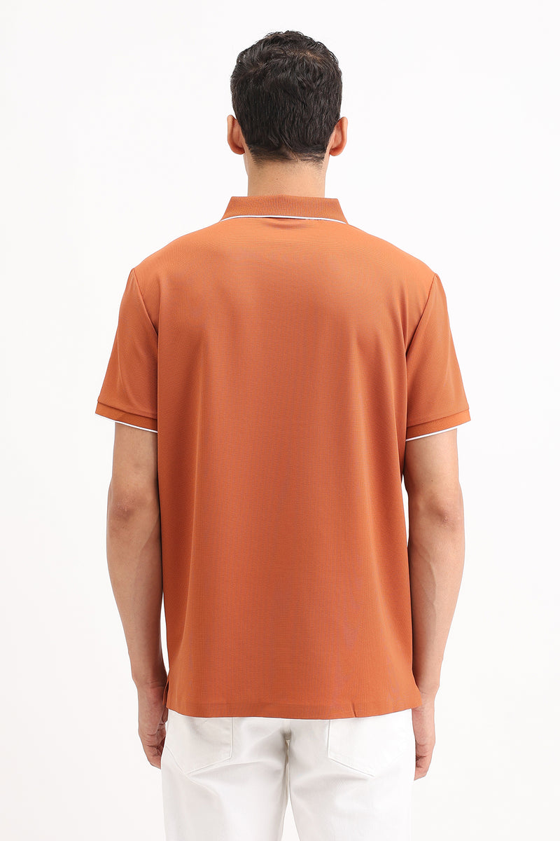 ZIPPER POLO T-SHIRT