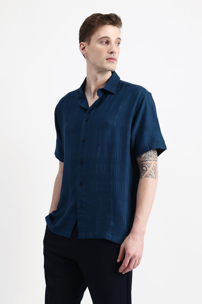 HALF SLEEVES TEXURED SHIRT