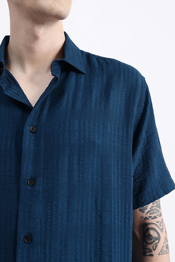 HALF SLEEVES TEXURED SHIRT