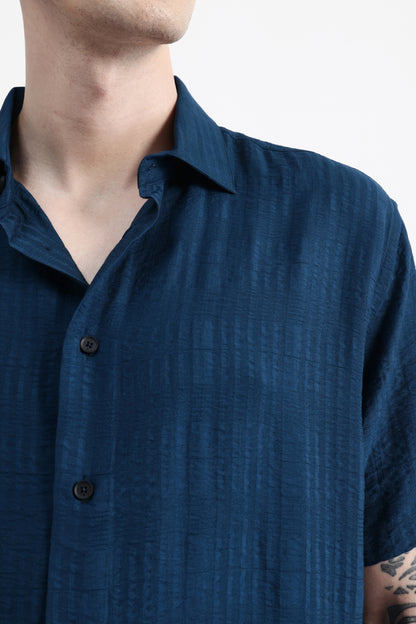 HALF SLEEVES TEXURED SHIRT