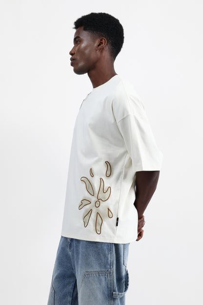 EMBROIDERED OVERSIZED T-SHIRT