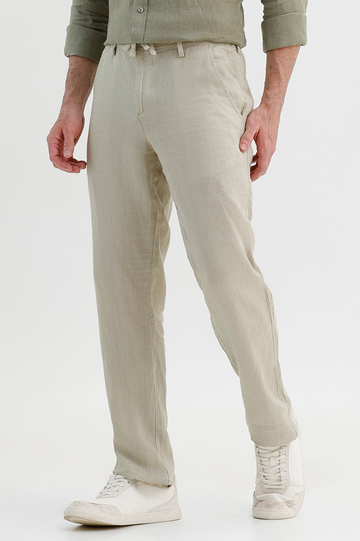 SAGE GREEN LINEN TROUSER