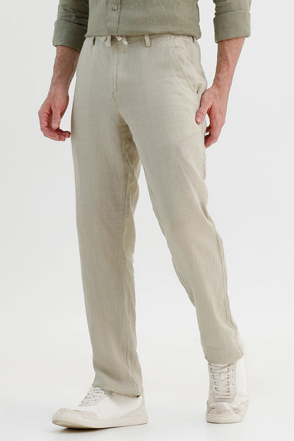 SAGE GREEN LINEN TROUSER