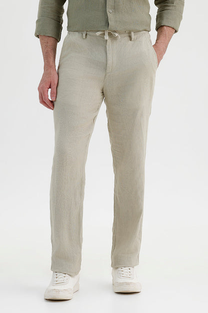 SAGE GREEN LINEN TROUSER