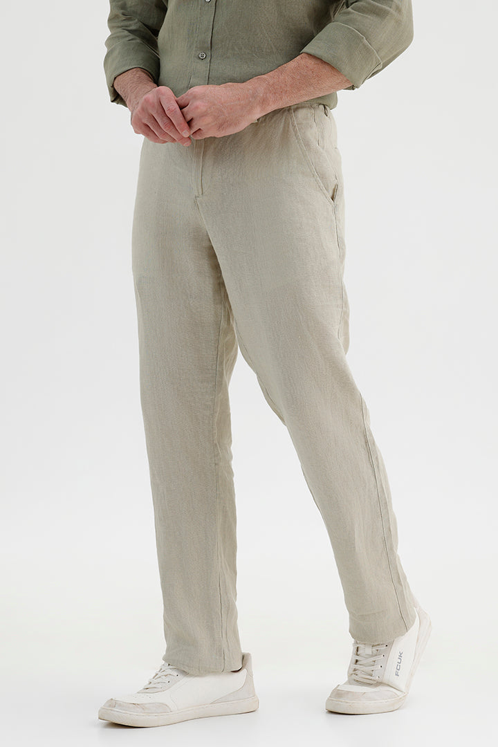 SAGE GREEN LINEN TROUSER