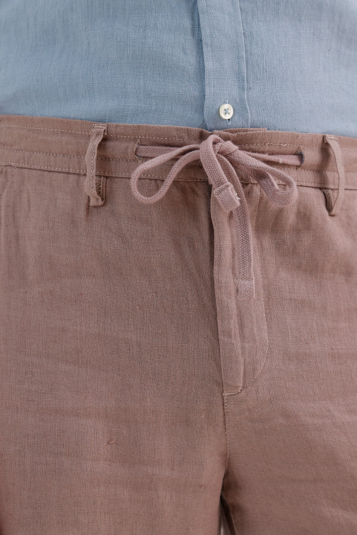 TAUPE LINEN TROUSER