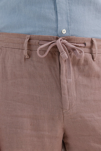 TAUPE LINEN TROUSER