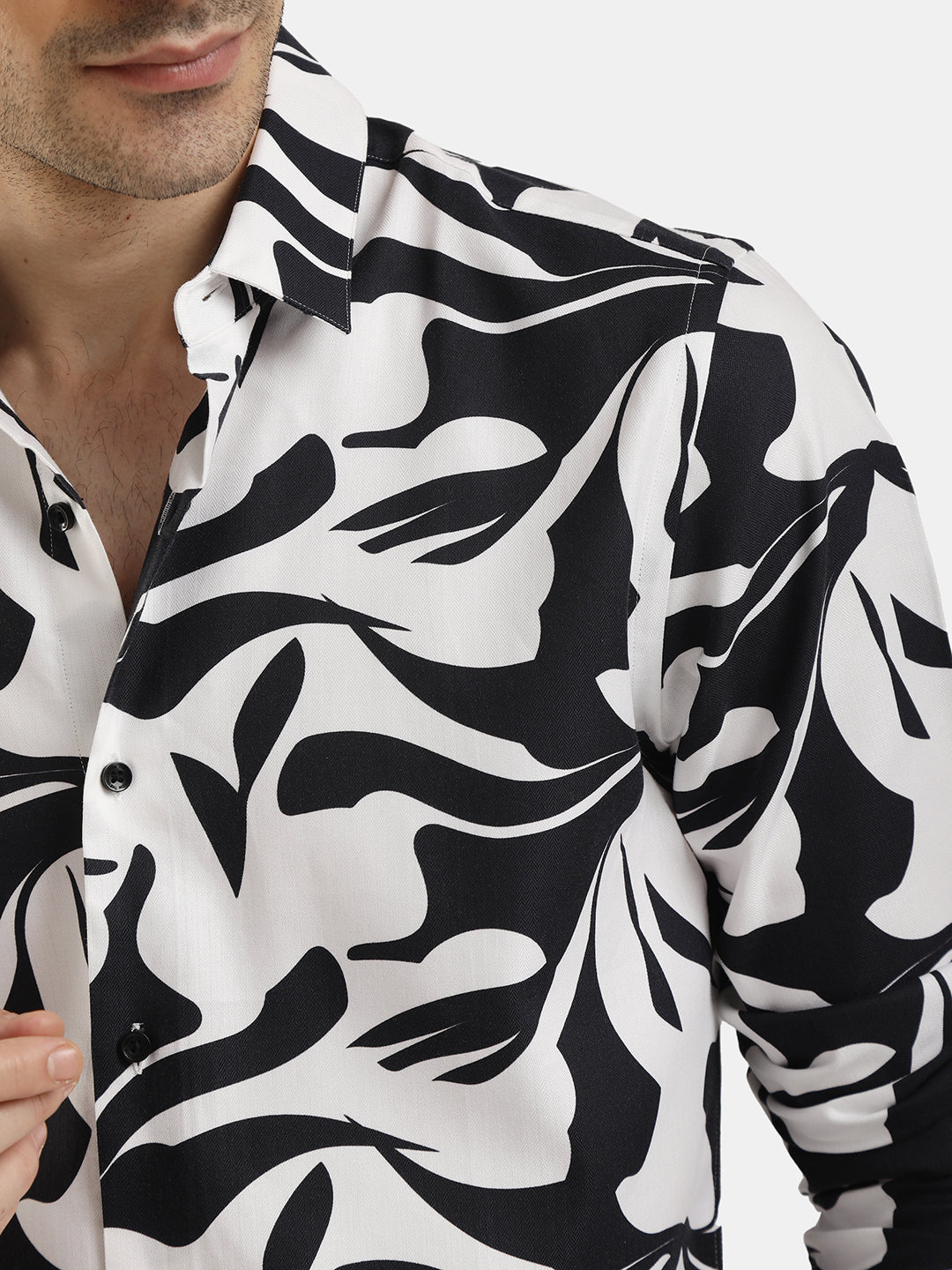 ABSTRACT PRINT FULL SLEEVES SHIRT