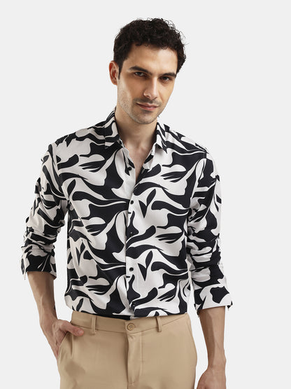 ABSTRACT PRINT FULL SLEEVES SHIRT