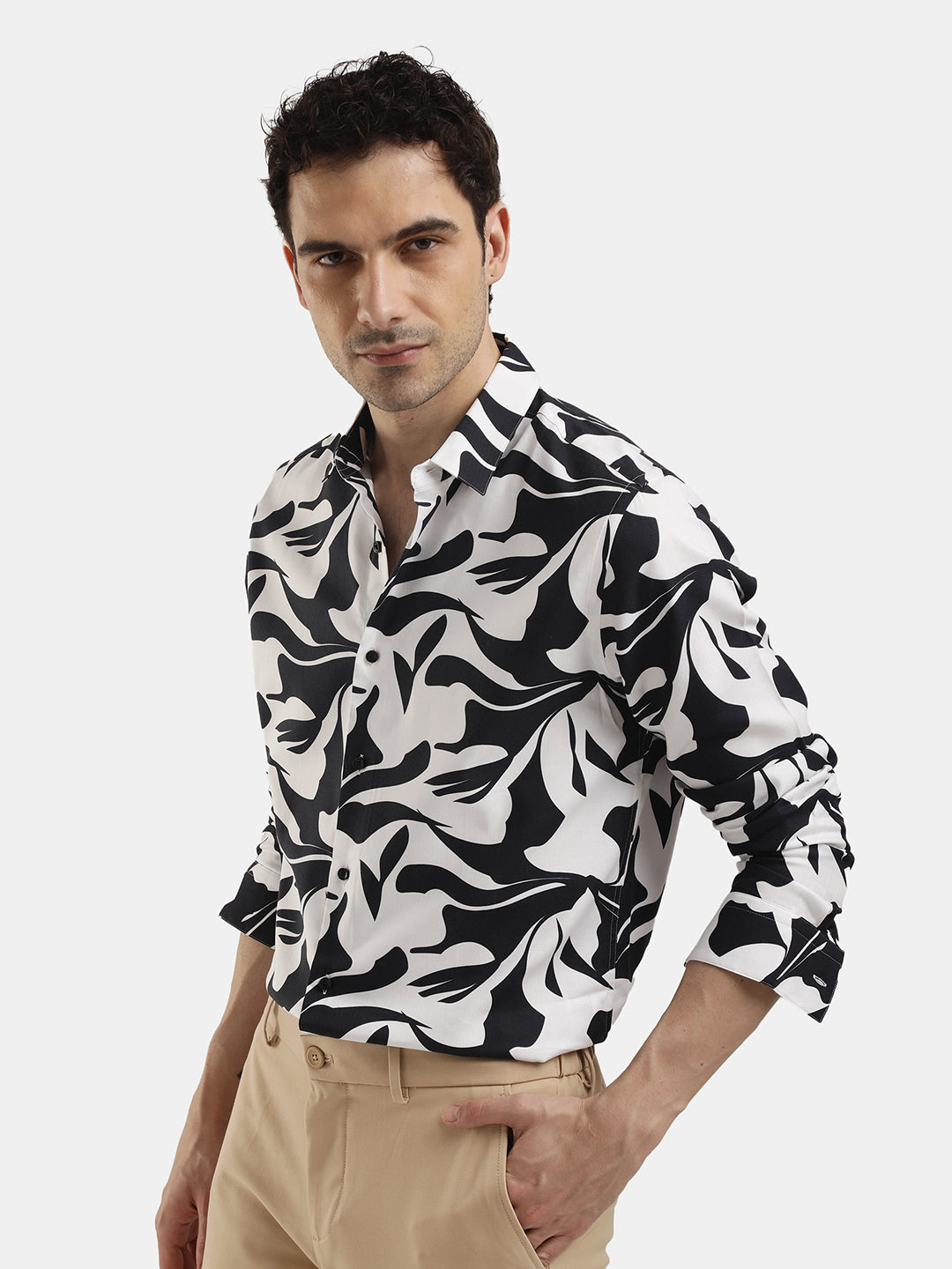 ABSTRACT PRINT FULL SLEEVES SHIRT