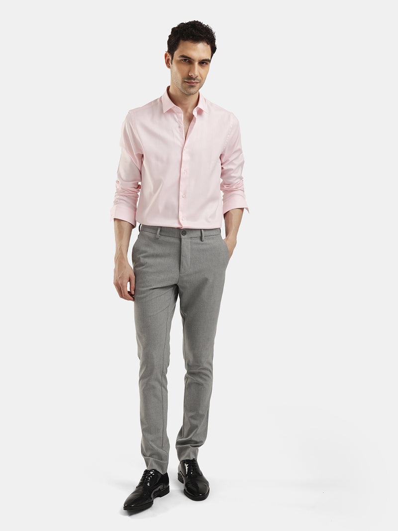 PLAIN DOBBY MAESTRO PALE PINK SHIRT