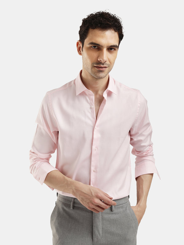 PLAIN DOBBY MAESTRO PALE PINK SHIRT