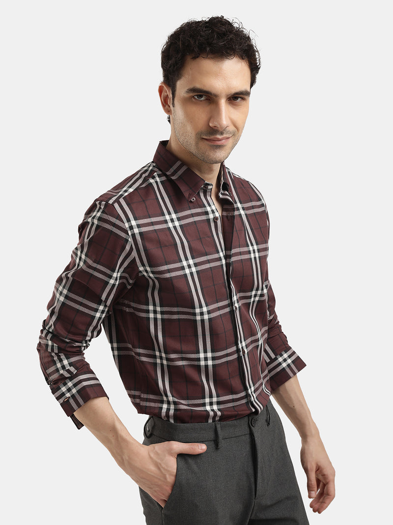 CHECKED SLIM FIT SHIRT