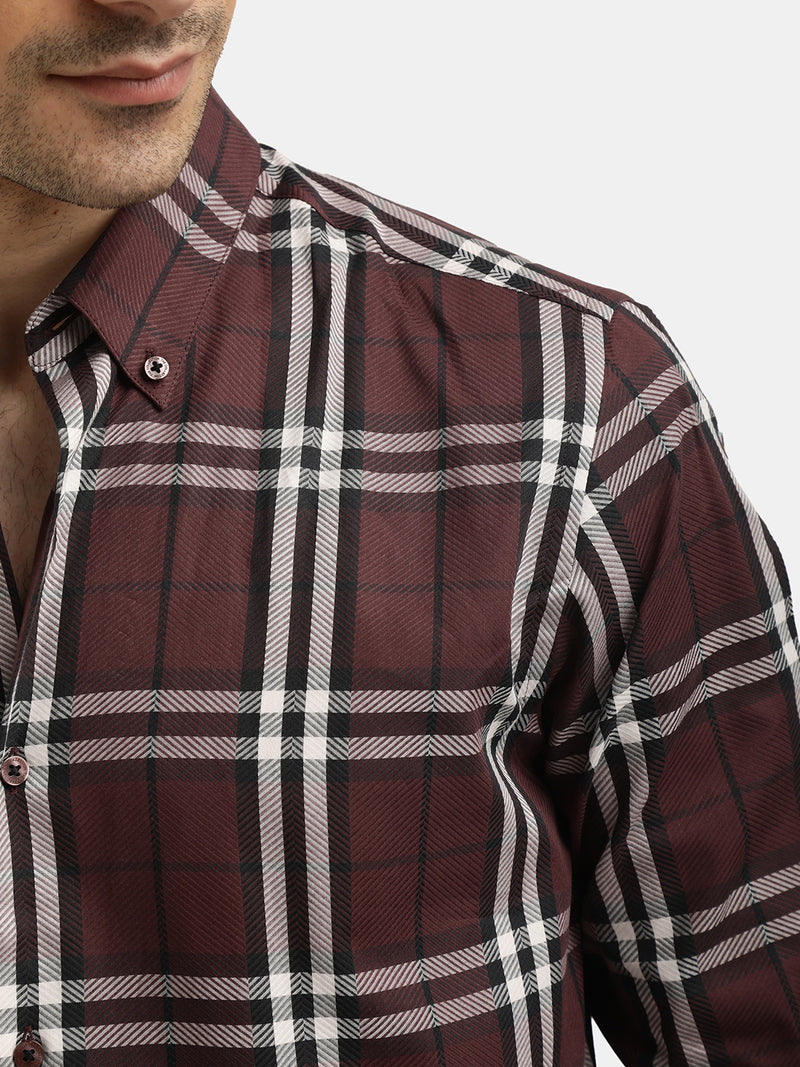 CHECKED SLIM FIT SHIRT