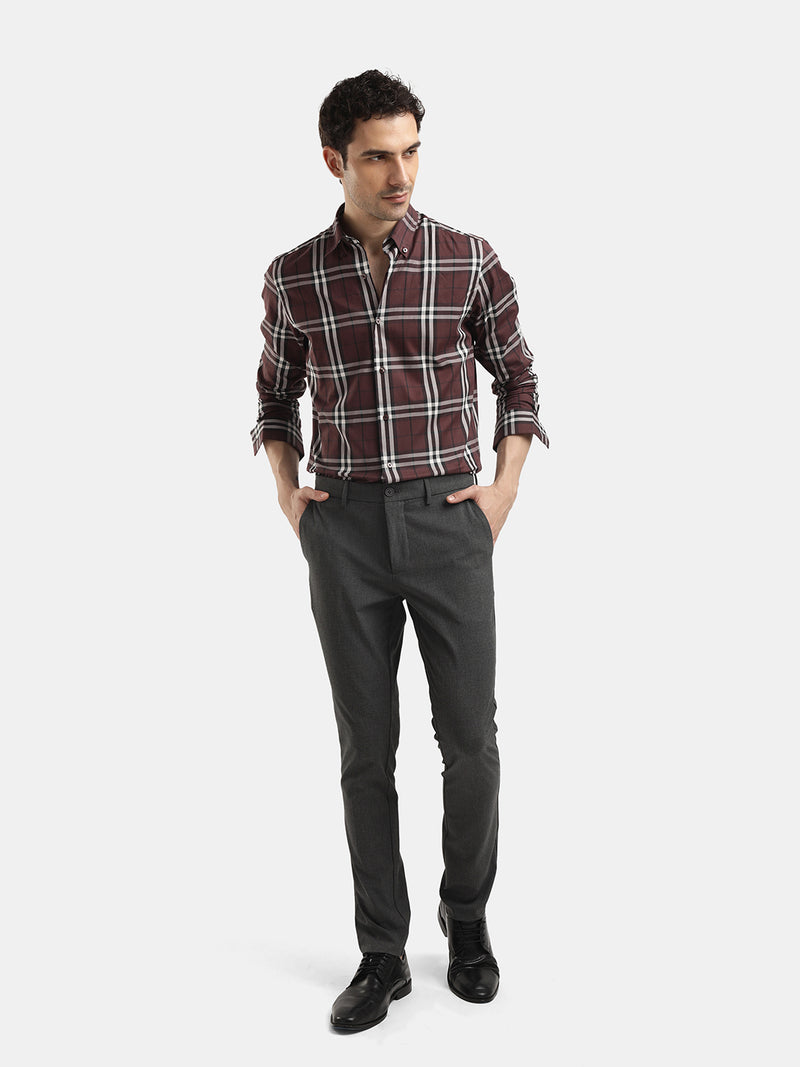 CHECKED SLIM FIT SHIRT