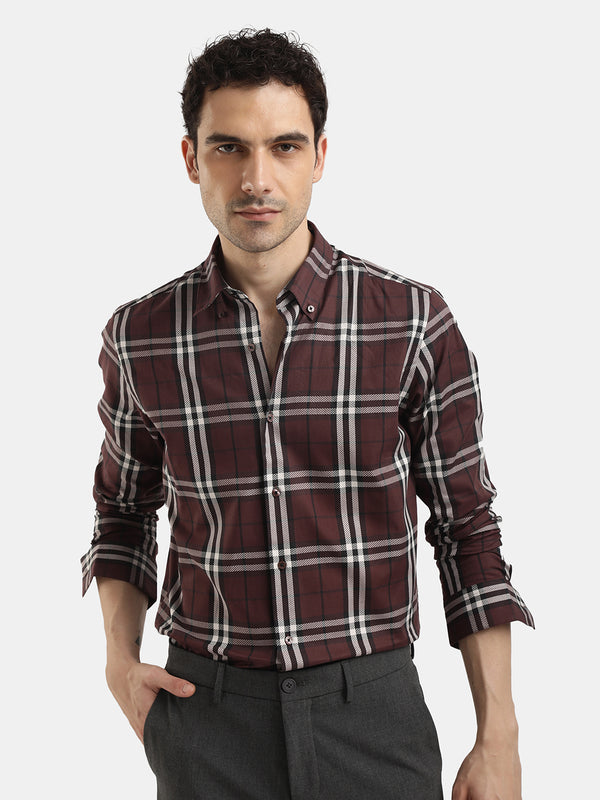 CHECKED SLIM FIT SHIRT