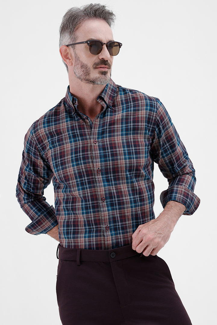 MULTI COLOR COTTON CHECK SHIRT