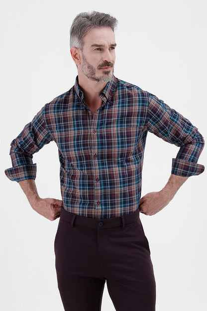 MULTI COLOR COTTON CHECK SHIRT