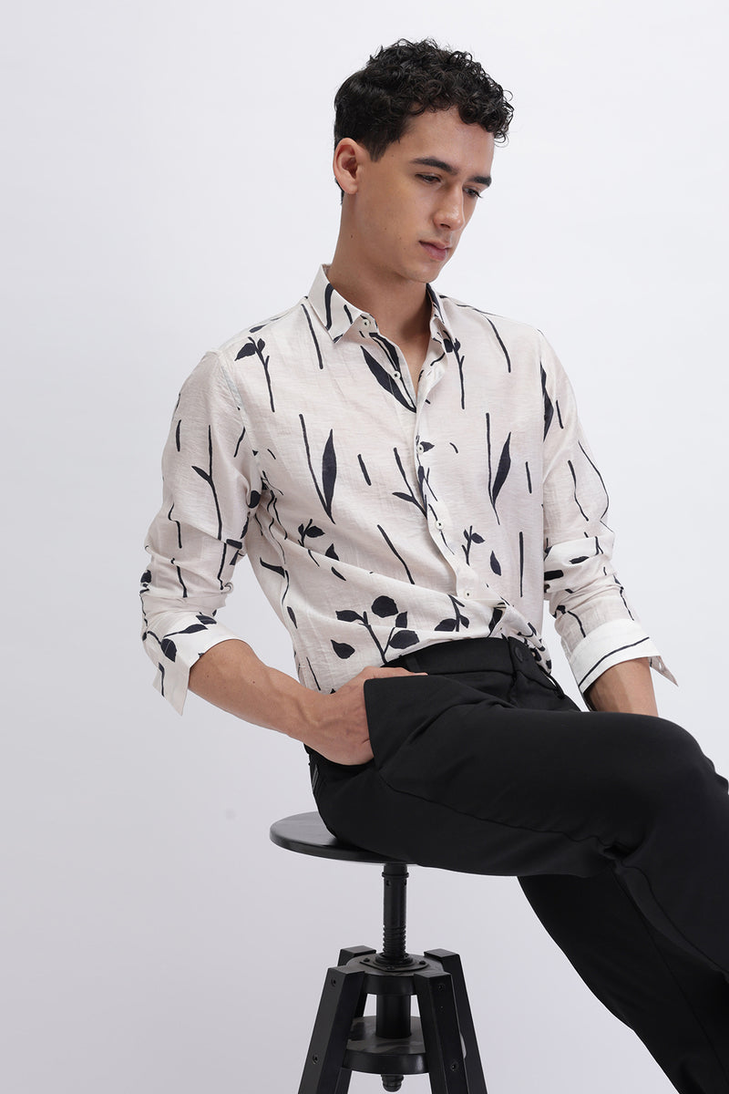 LEAF PRINTED SHIRT