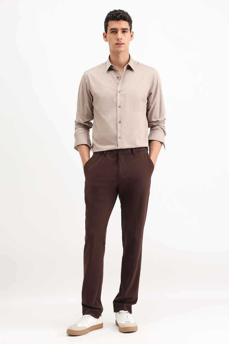 FULL SLEEVES DOBBY TEXTURED SHIRT