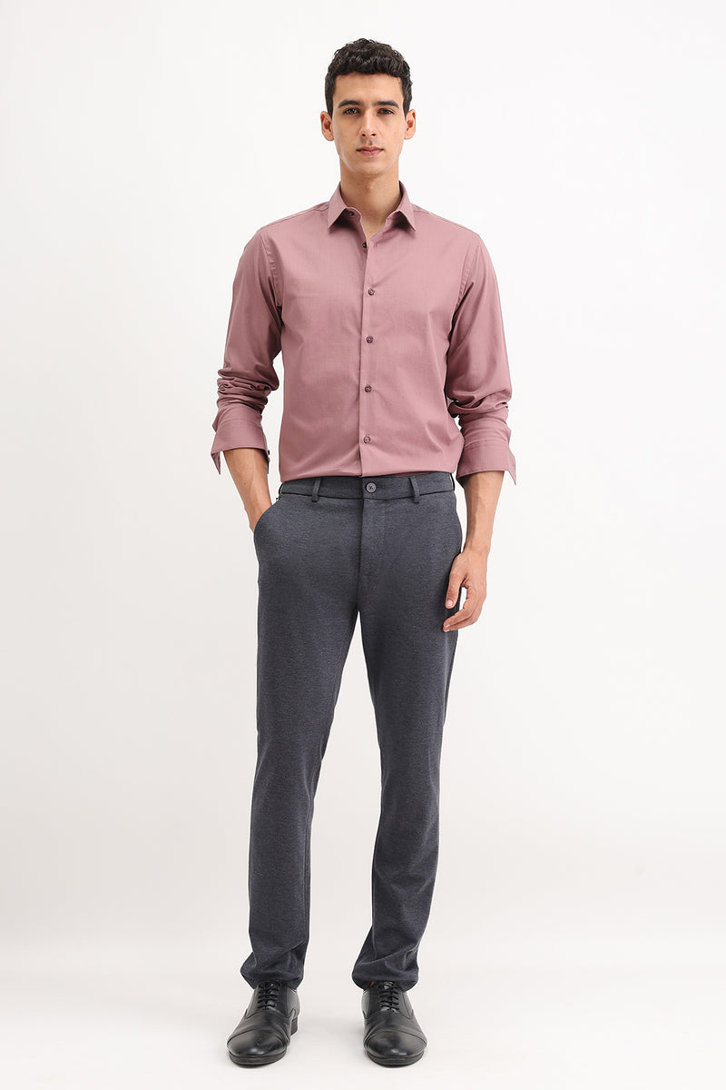 FULL SLEEVES DOBBY TEXTURED SHIRT