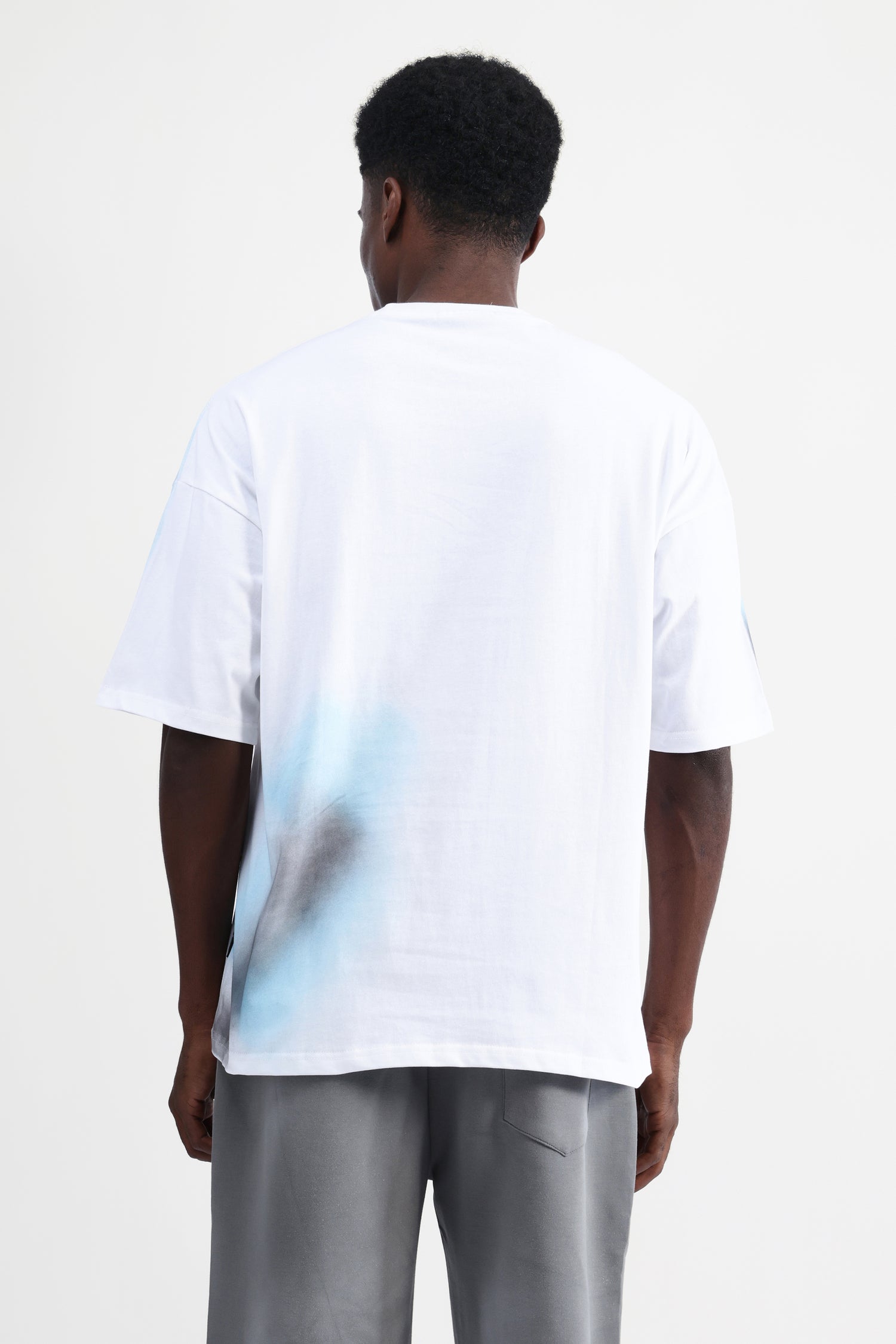 ABSTRACT PRINT OVERSIZED T-SHIRT