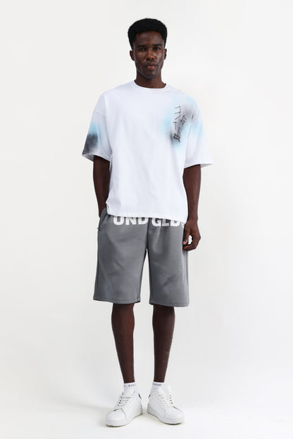 ABSTRACT PRINT OVERSIZED T-SHIRT