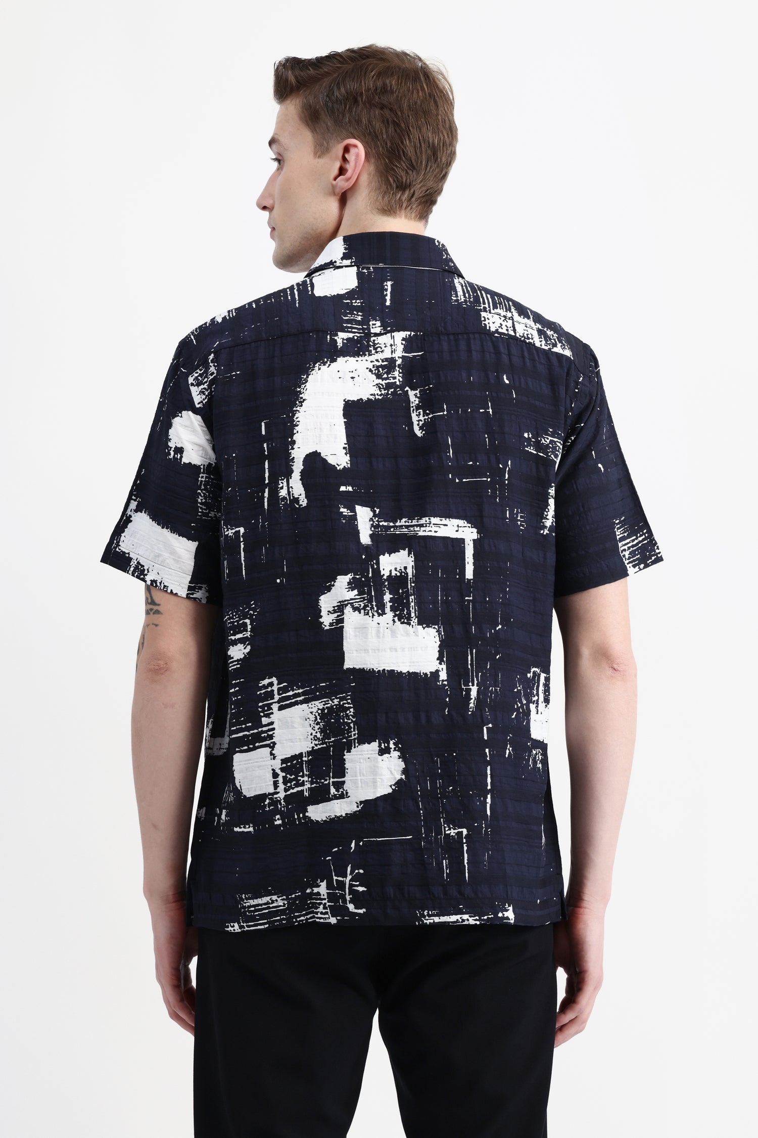 ABSTRACT PRINT HALF SLEEVES SHIRT