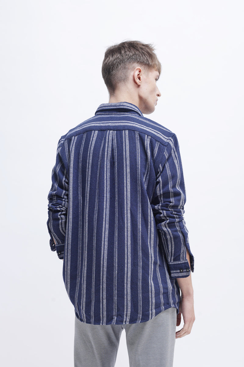 VERTICAL STRIPED SLIM FIT SHIRT
