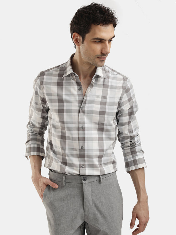 FULL SLEEVES CHECKED SHIRT