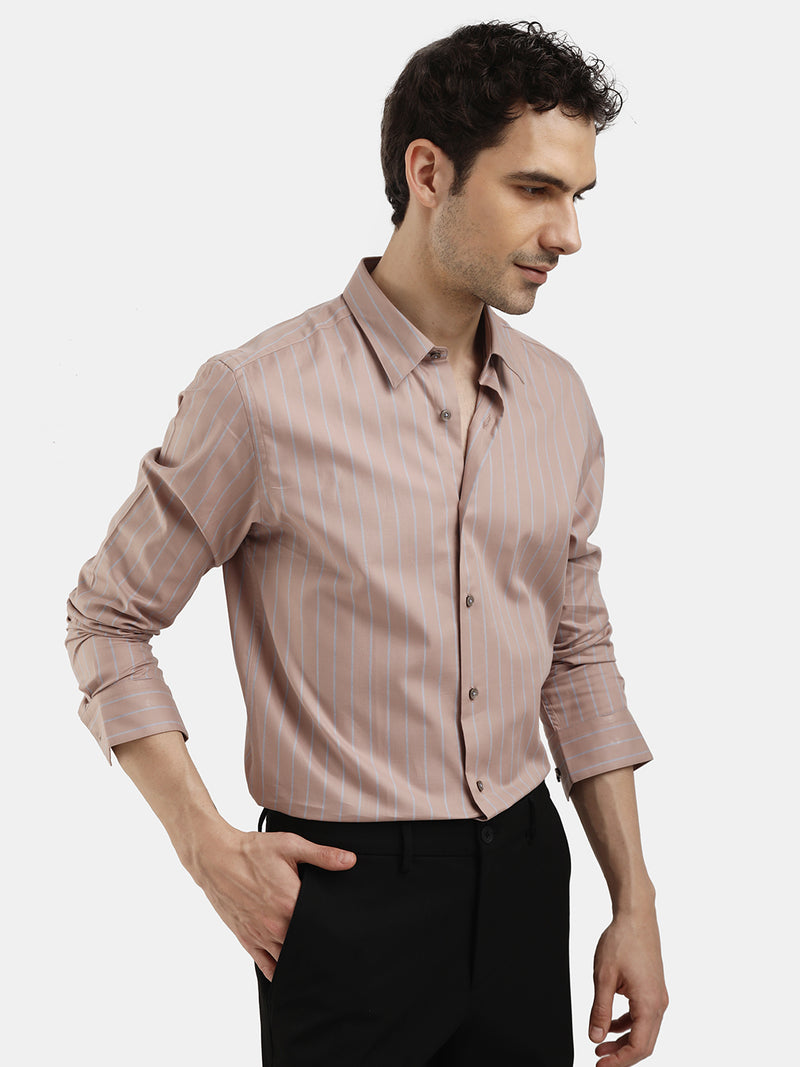 FULL SLEEVES VERTICAL STRIPED SHIRT