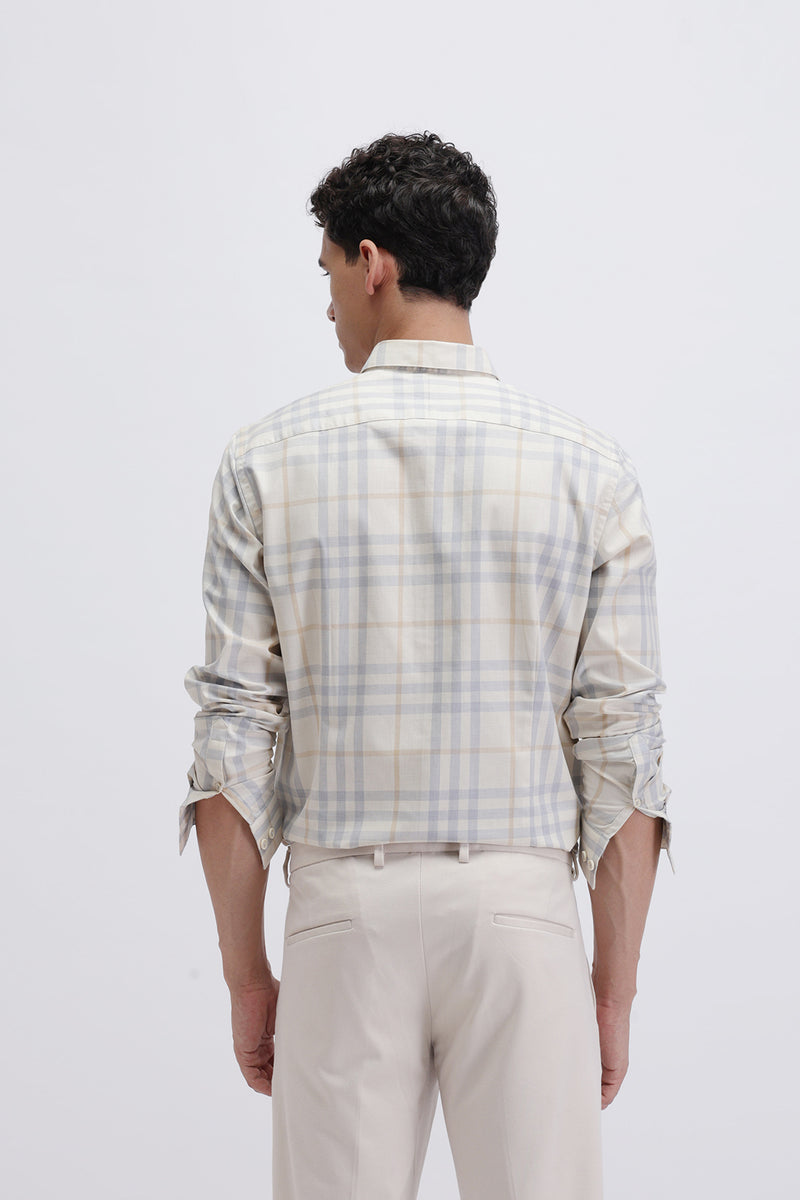 SLIM FIT CHECKERED SHIRT