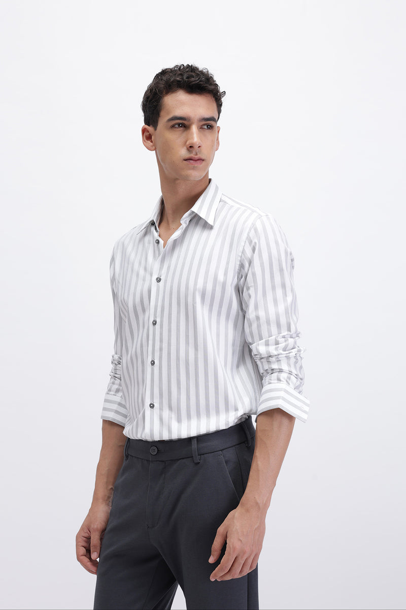 VERTICAL STRIPED SLIM FIT SHIRT