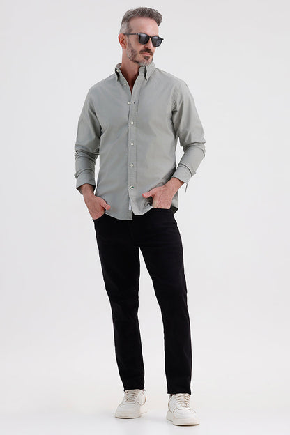 NATURE GREY OXFORD SHIRT