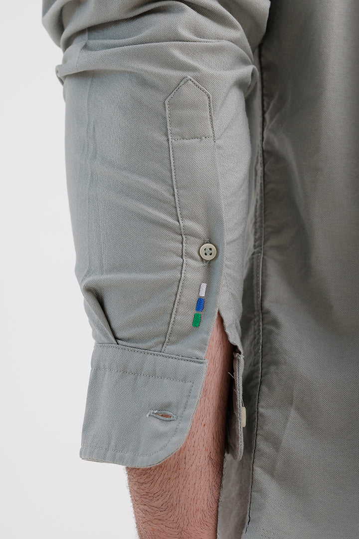 NATURE GREY OXFORD SHIRT
