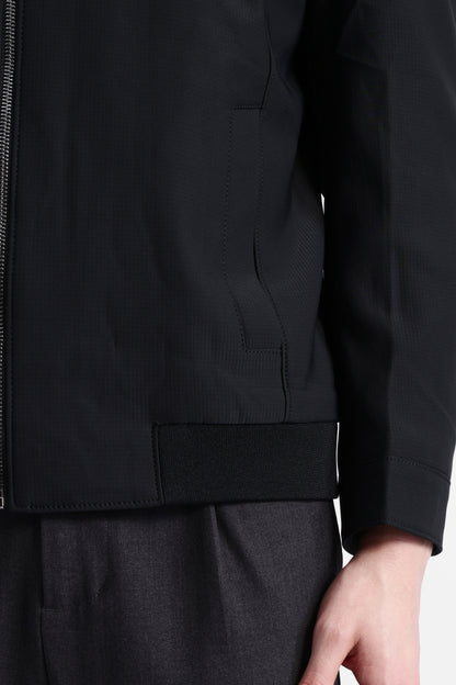 SPREAD COLLAR PLAIN JACKET