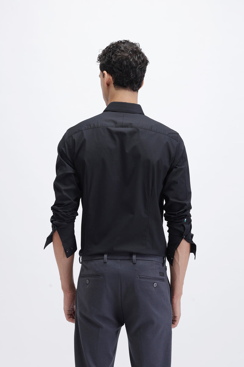 SLIM FIT CASUAL PLAIN SHIRT